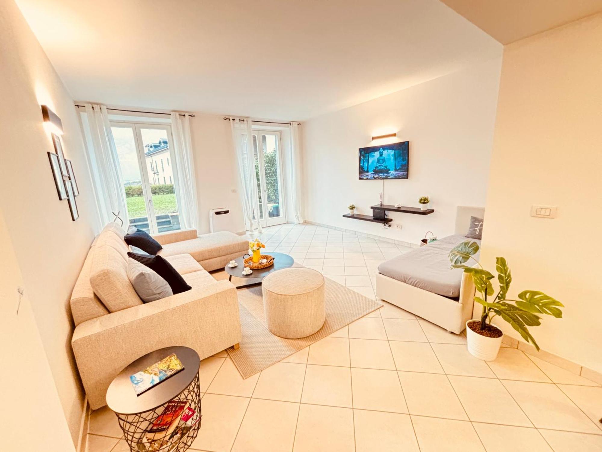 Lago Villa Zen - Apartment With Jacuzzi, Panoramic Views Lenno Bagian luar foto